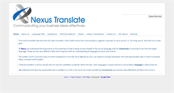 Desktop Screenshot of nexus-translate.com